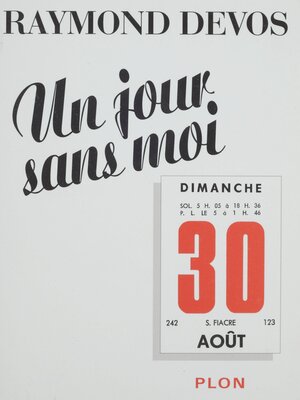 cover image of Un jour sans moi